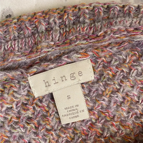 HINGE Sweater Womens Faux Wrap V-Neck Back Long Sleeve Lightweight Cozy … - Picture 7 of 9